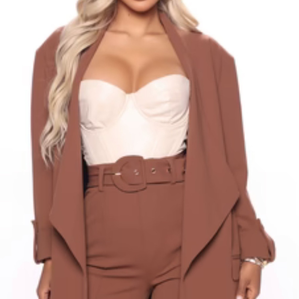 Brown fashion suit jacket